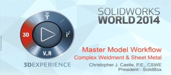 SolidWorks World 2014 Master Model